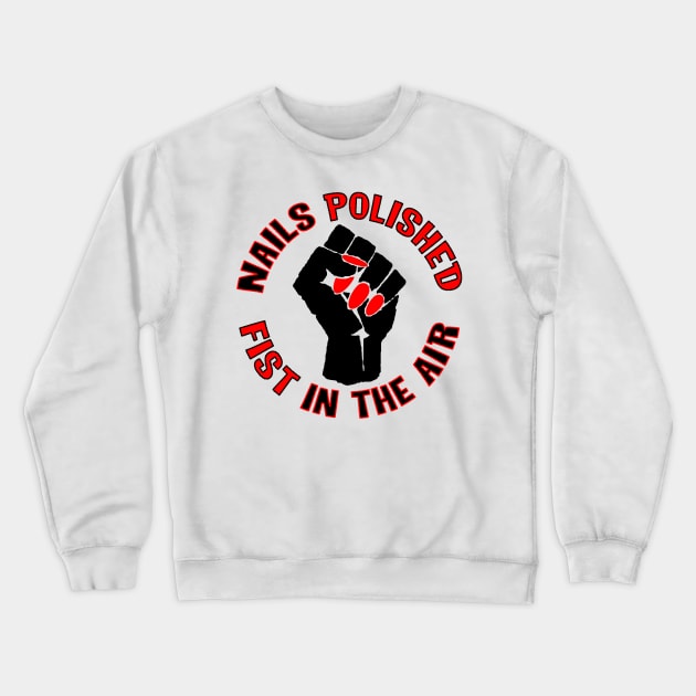 Black Trans Lives Matter Crewneck Sweatshirt by stickmanifesto